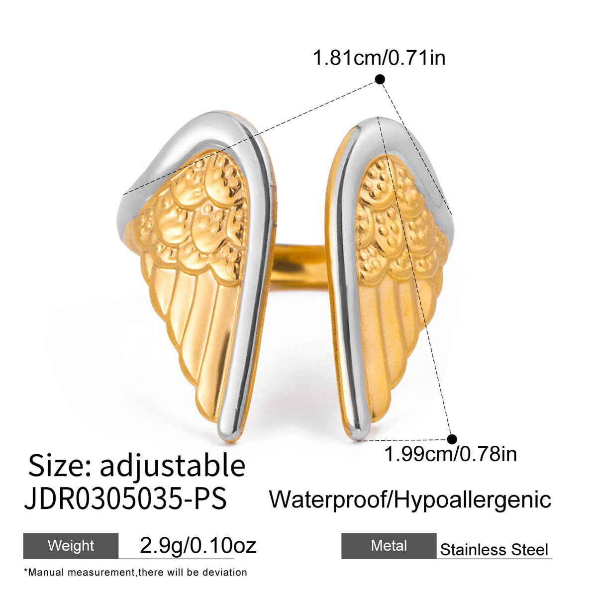 Bague en acier inoxydable de luxe abordable pour les femmes