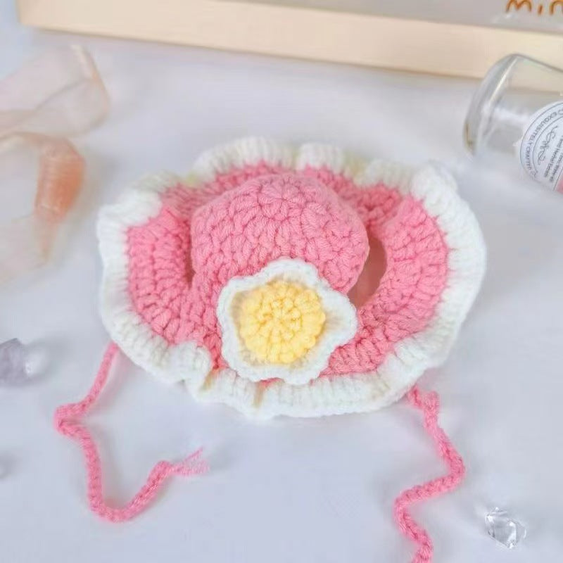 Chapeau tricoté pour chats et chiots