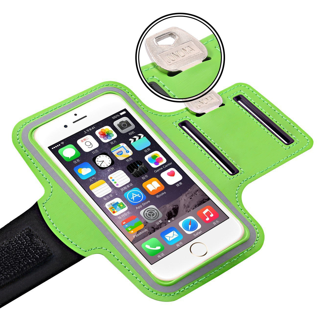 Sports de plein air Téléphone Arm Sac de fitness Running Rangement Arm Pouch Touchscreen Compatible Wris