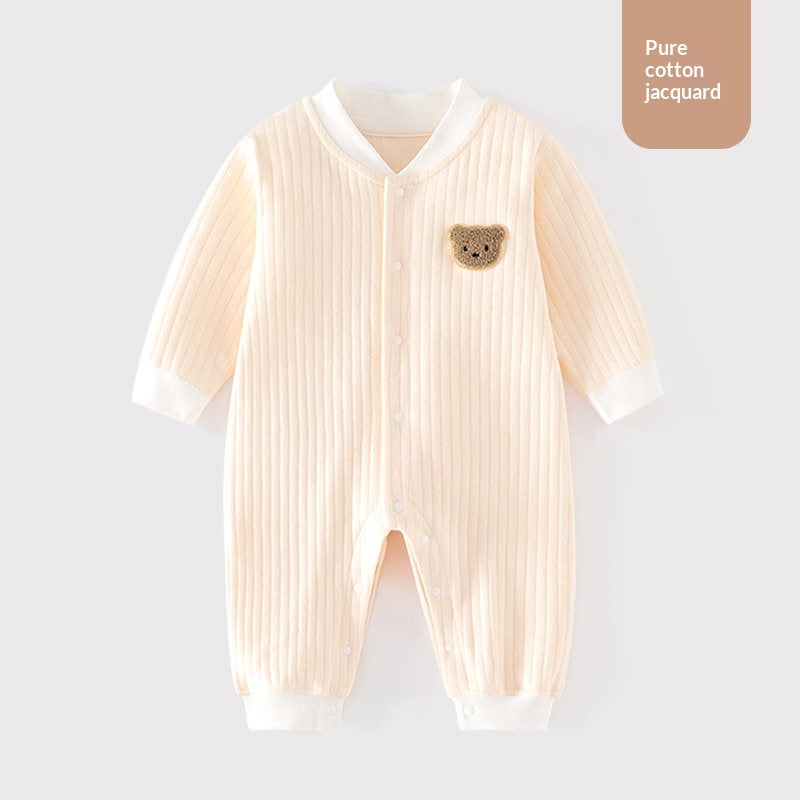 Vêtements pour bébés Classe A Pure coton sans couture Onesie Baby Pajamas Sous-vêtements d'hiver Crawling