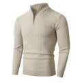 Tendance homme Slim-fit Sweater thermique de couleur unie