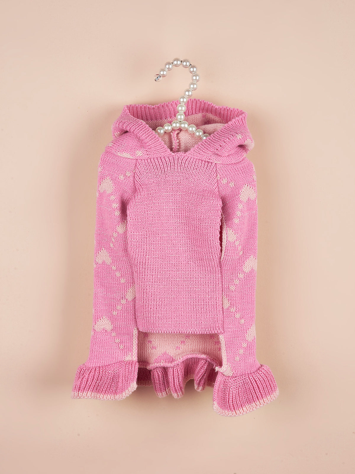 Petit chien sweater Hoodies Robe Hiver tricot mignon vêtements coeur Puppy vêtements