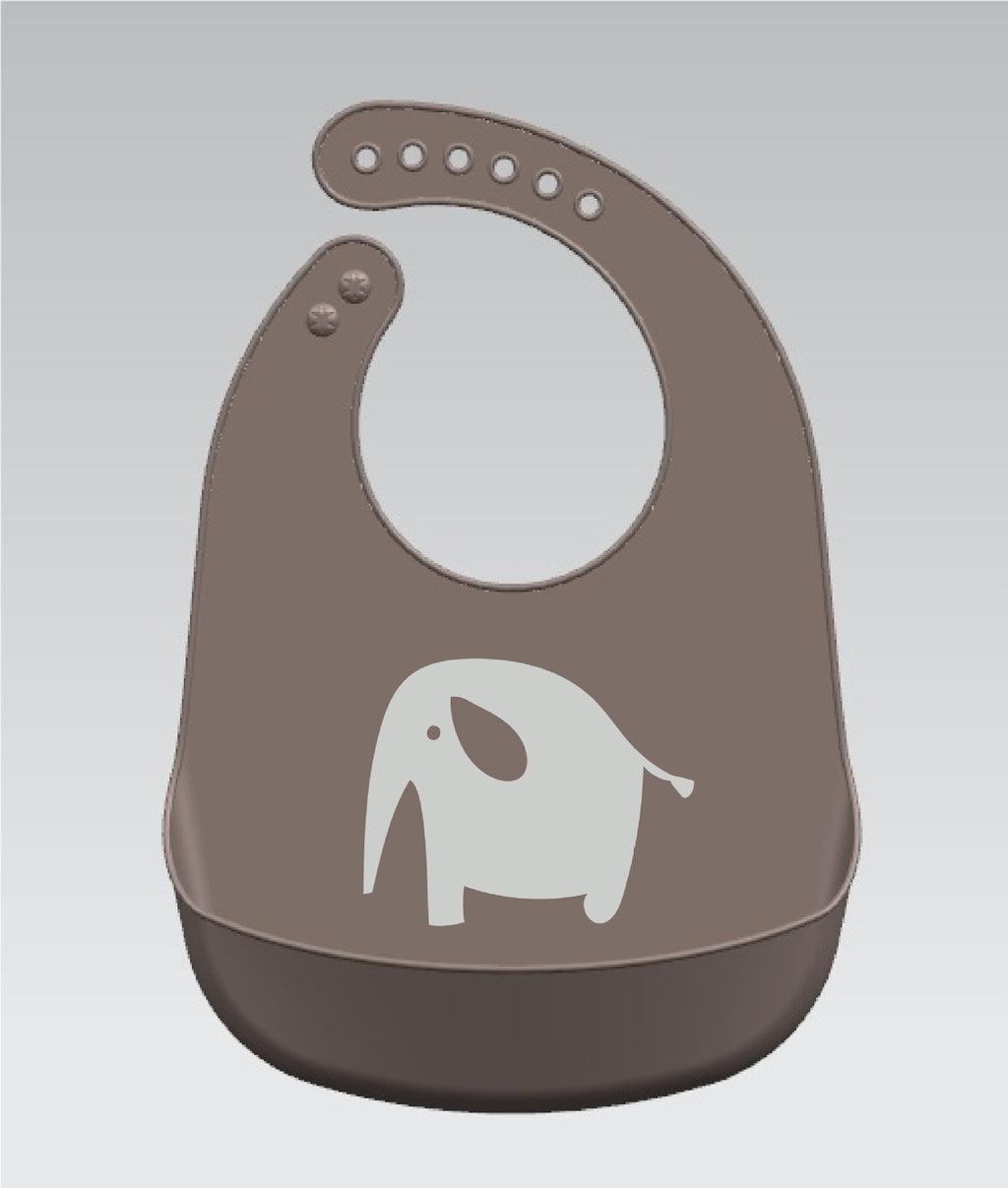 Bébé dessin animé créatif imprimé silicone Bib