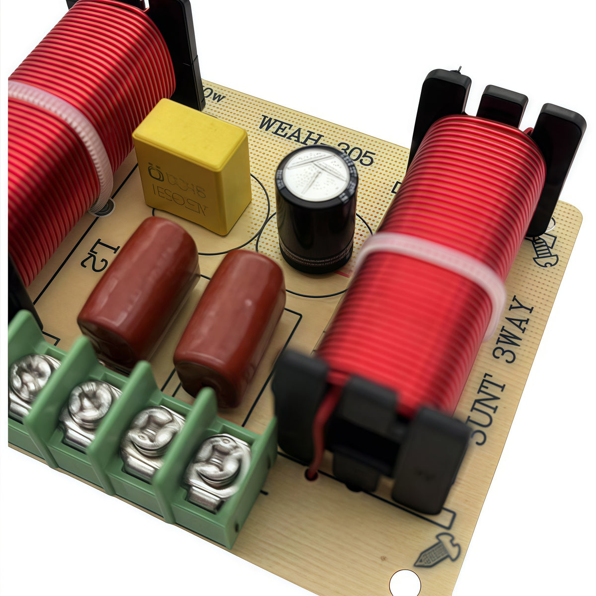 Crossover 3-way non-subscriber 3-way loudspeaker modification