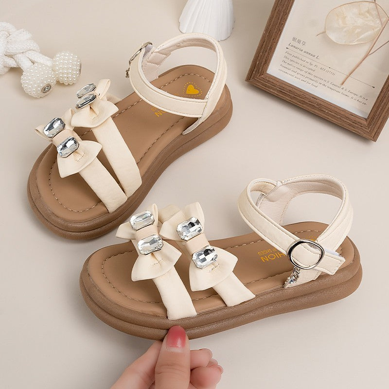 Summer Ins Fashion Girls Sandales de plage à pieds ouverts