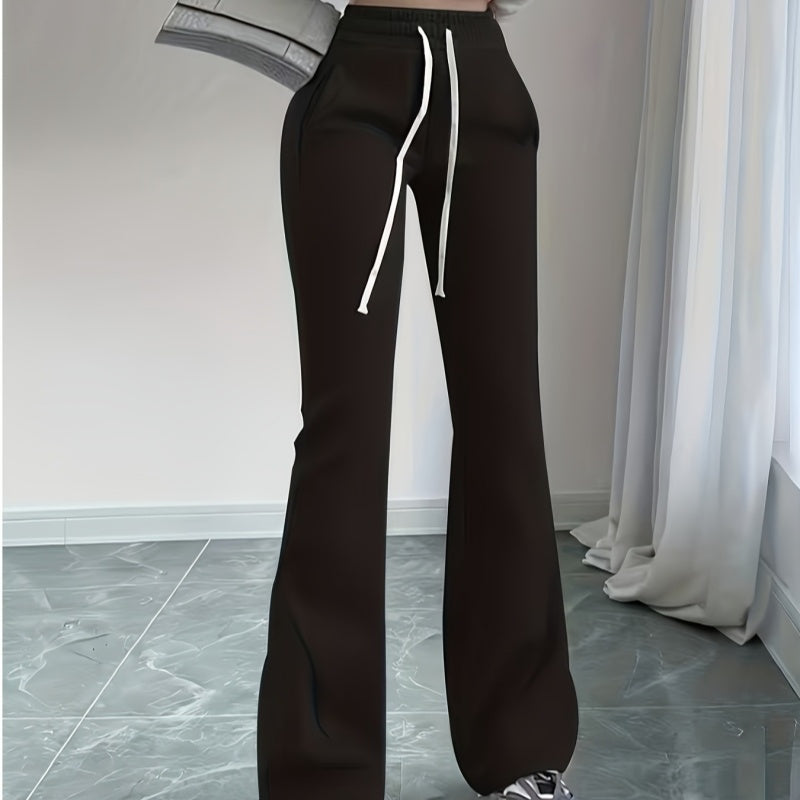 Sweatpants stylés en slim de couleur solide