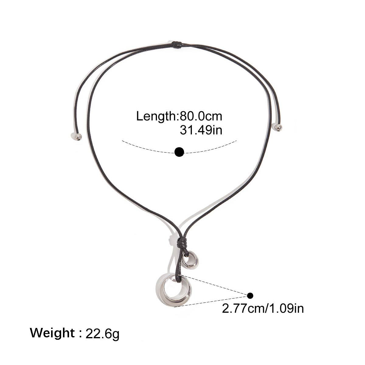 Collier en acier inoxydable pour femmes