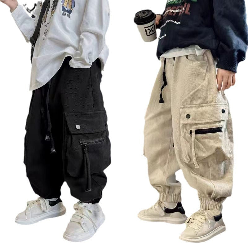 Pantalons Enfants Printemps et Automne Vêtements de travail