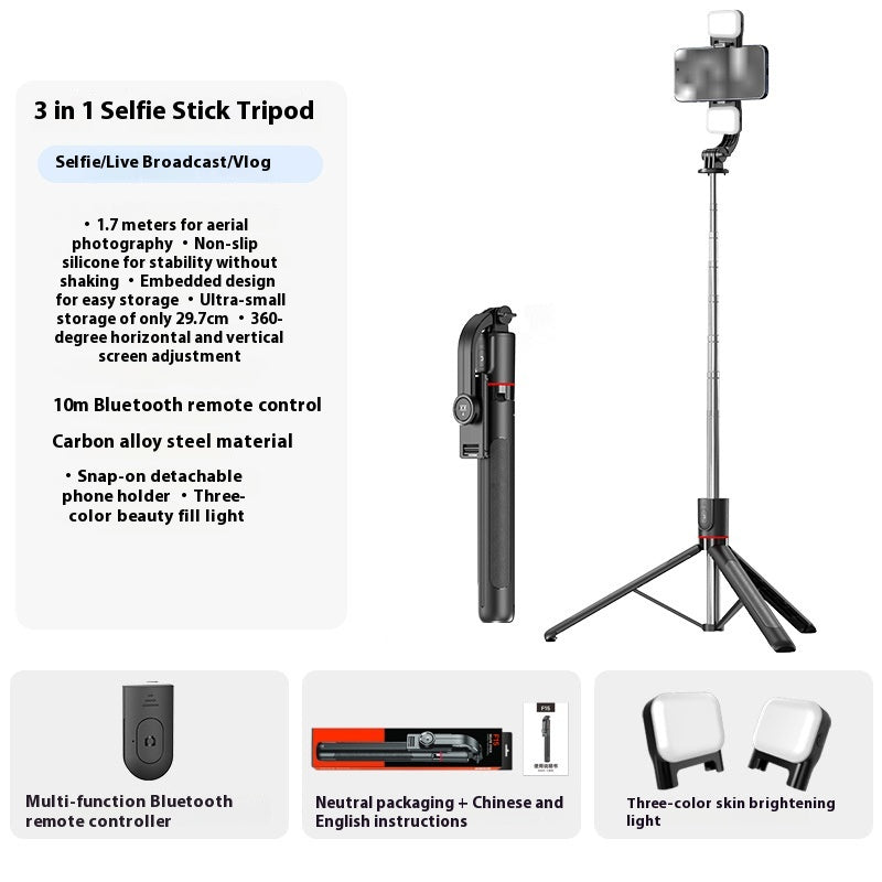 Stick Selfie Trépied portable Bluetooth Tige télescopique
