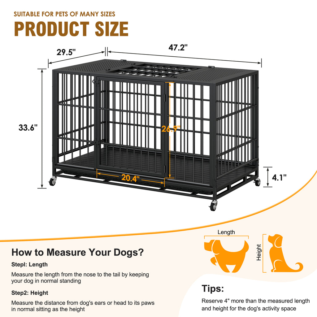 Crate de chiens lourds