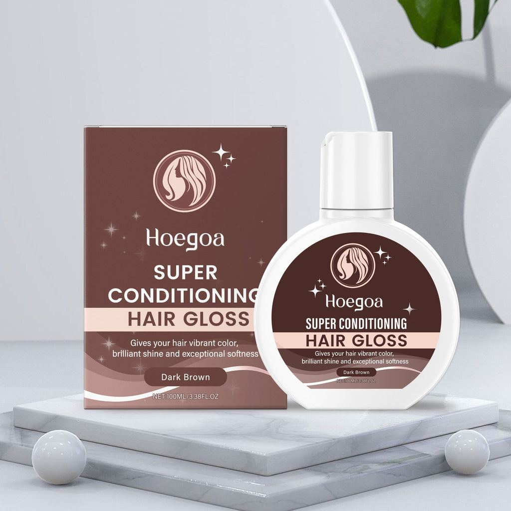 HOEGOA brun foncé conditionneur de couleur de dépôt