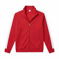 Hommes Relaxed-fit Sporty Minimalist Zip-up Stand-collar Veste