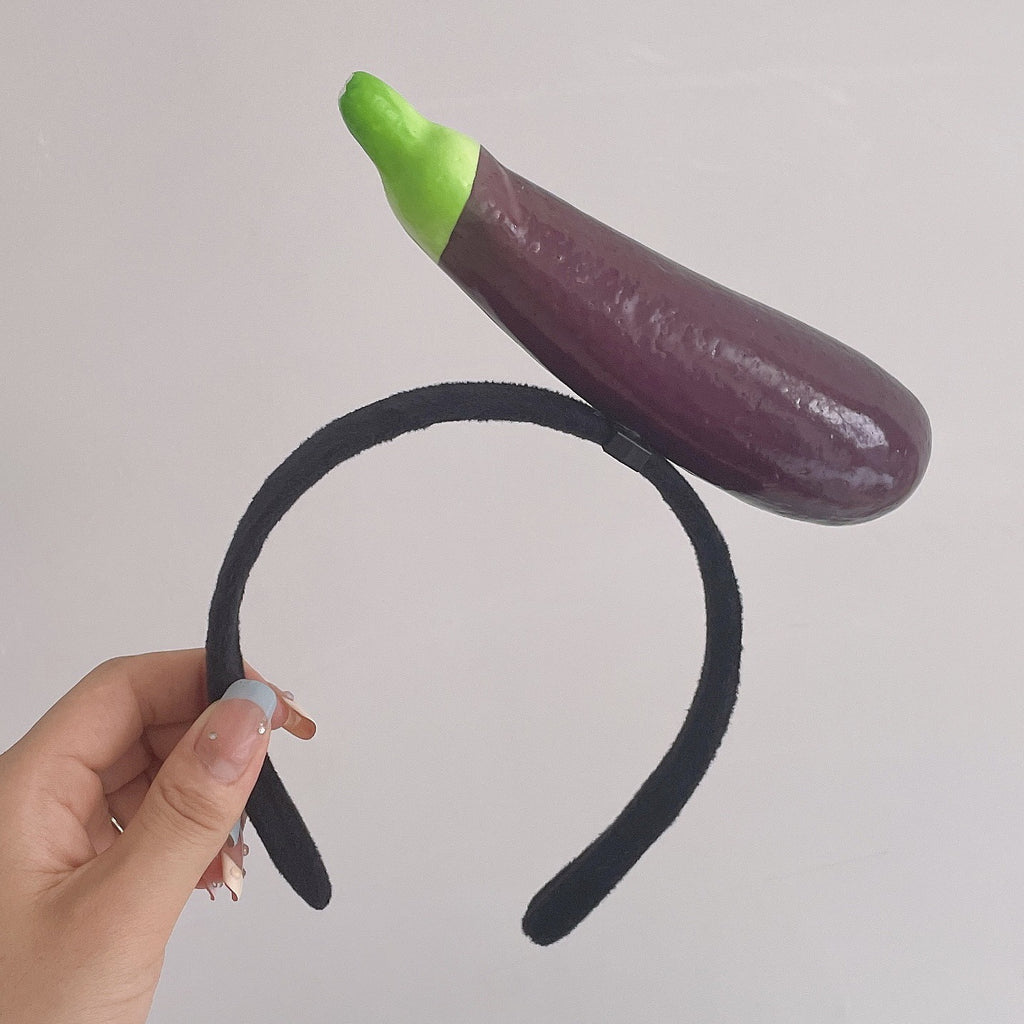 Grande coiffe de chapeau de légumes en caoutchouc radical pour prendre des photos