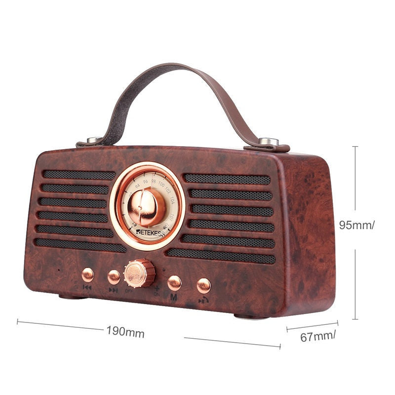 Two-channel stereo radio for seniors