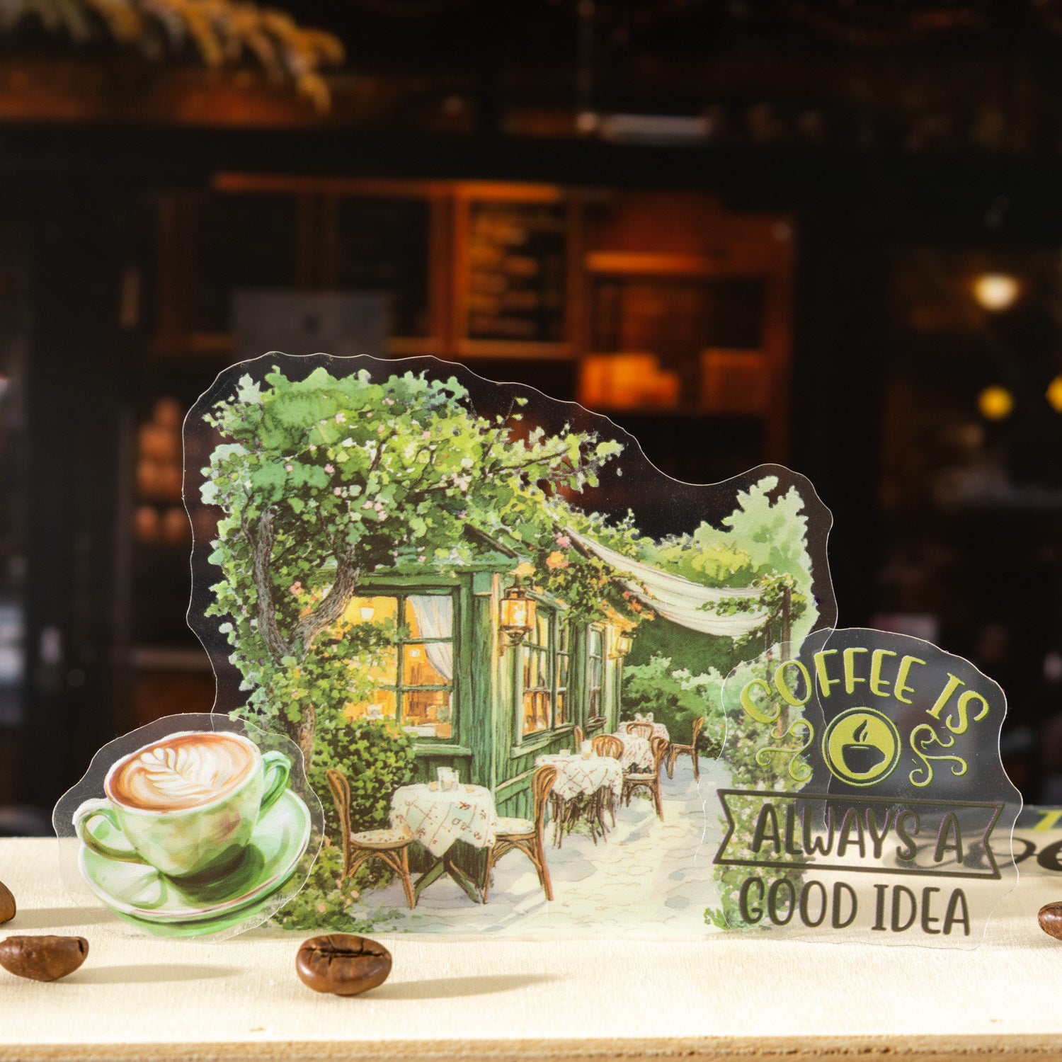 Encounter Cafe Série Sticker Hand Account Package