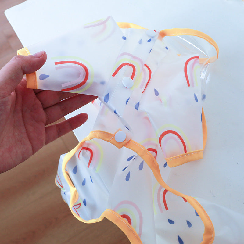 Pet transparent imperméable Rainbow Poncho