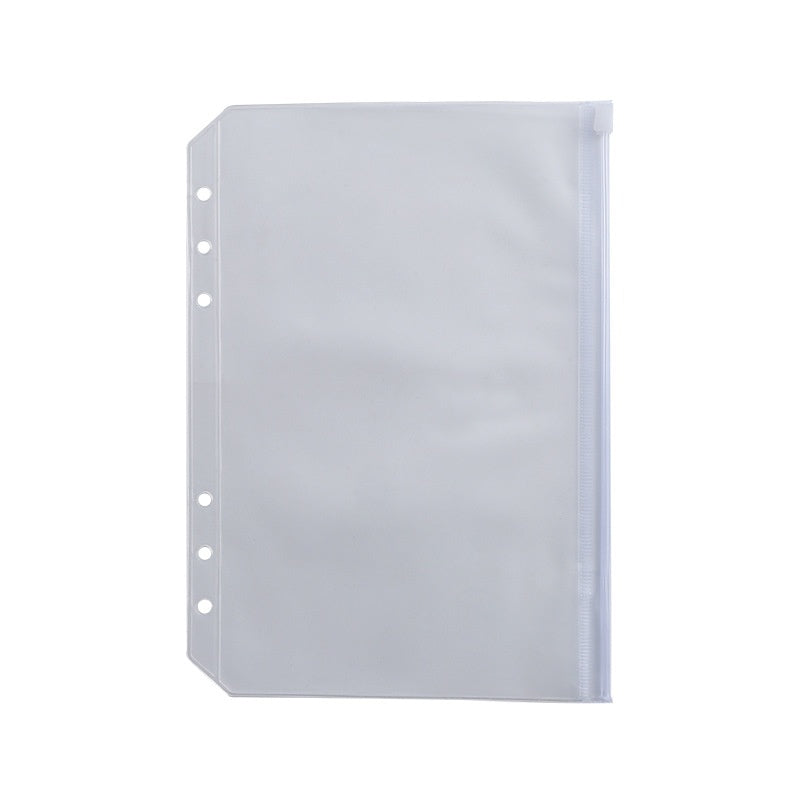 Sac transparent en PVC A5 A6 Sac à fermeture à glissière amovible Sac à fermeture à glissière amovible