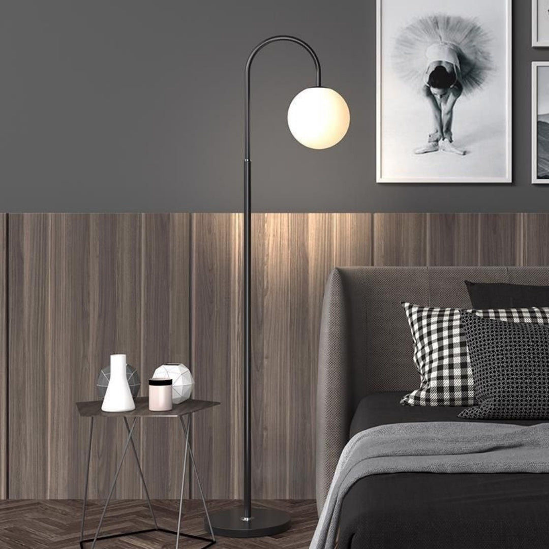 Lampe de sol 3 couleurs noir Moderne lumière debout salon chambre lampe de lecture