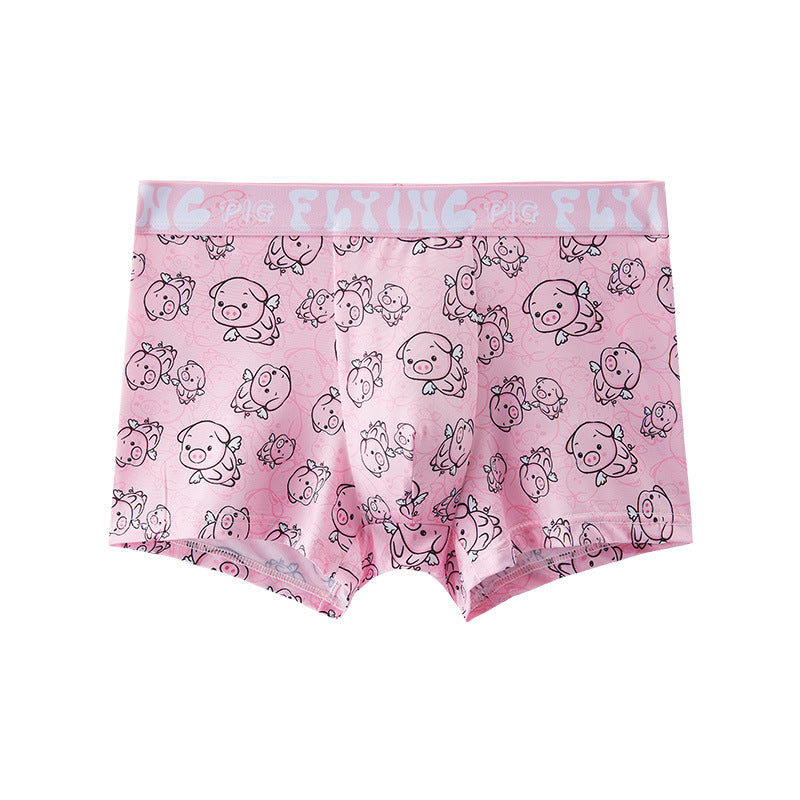 Sous-vêtements en polyester homme Ice Silk Summer Boxer ultra-mince respirant