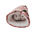 Sugar Glider Ferret Dutch Pig Flower Branche Souris Guinée Pig Super Soft Plush Tunnel Nest