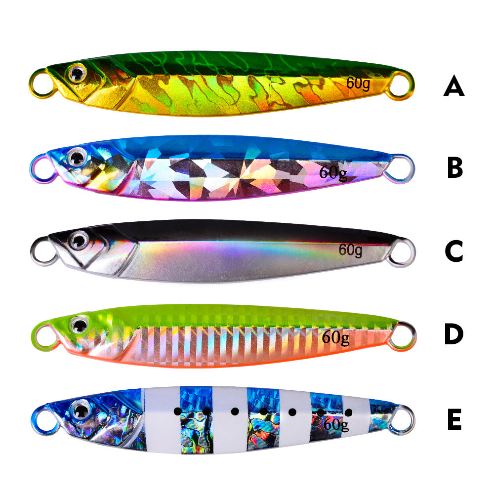 Assiette de fer luminescente au plomb Poisson à longue distance en métal Bionic Lure Bait Bait Bionic