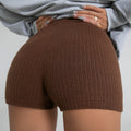 Européen et américain BM Style Fitness Shorts Femme High Waist Hip-lifting Tight Thin Th