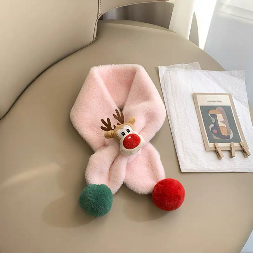 Écharpe des enfants chaud peluche épaisse coupe-vent