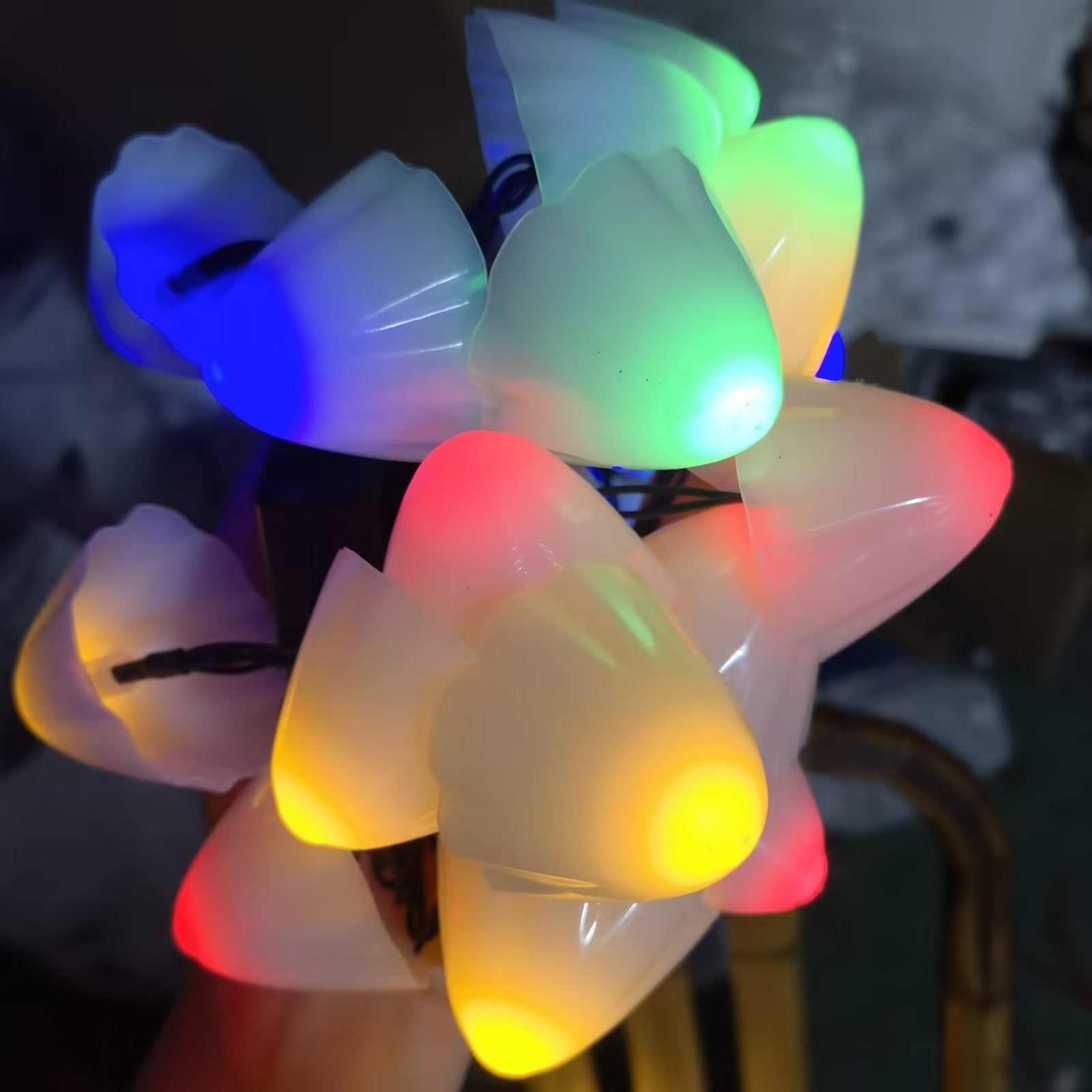 Lumières de chemin de champignons à LED à énergie solaire