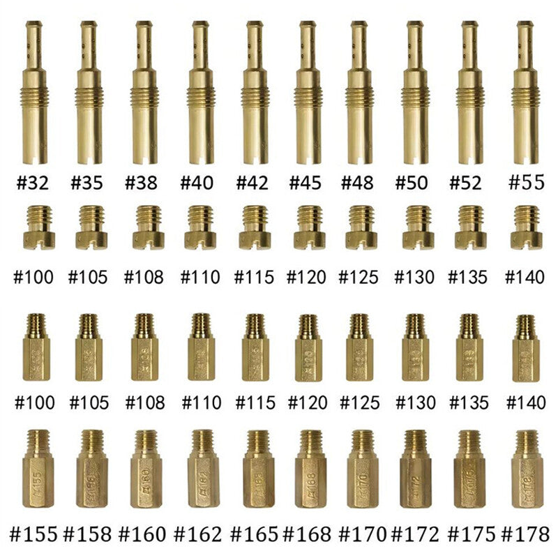 40Pcs pour PWK Keihin OKO Carbures Carburateur jets principaux avec lent pilote Jets Kit
