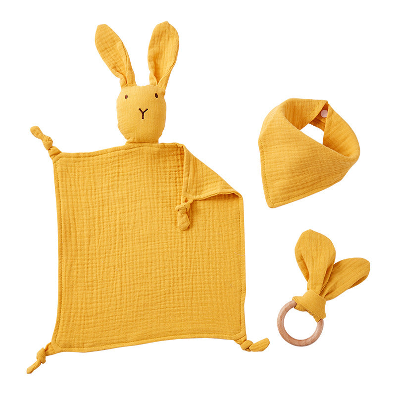 Triangular bunny doll bottle cover