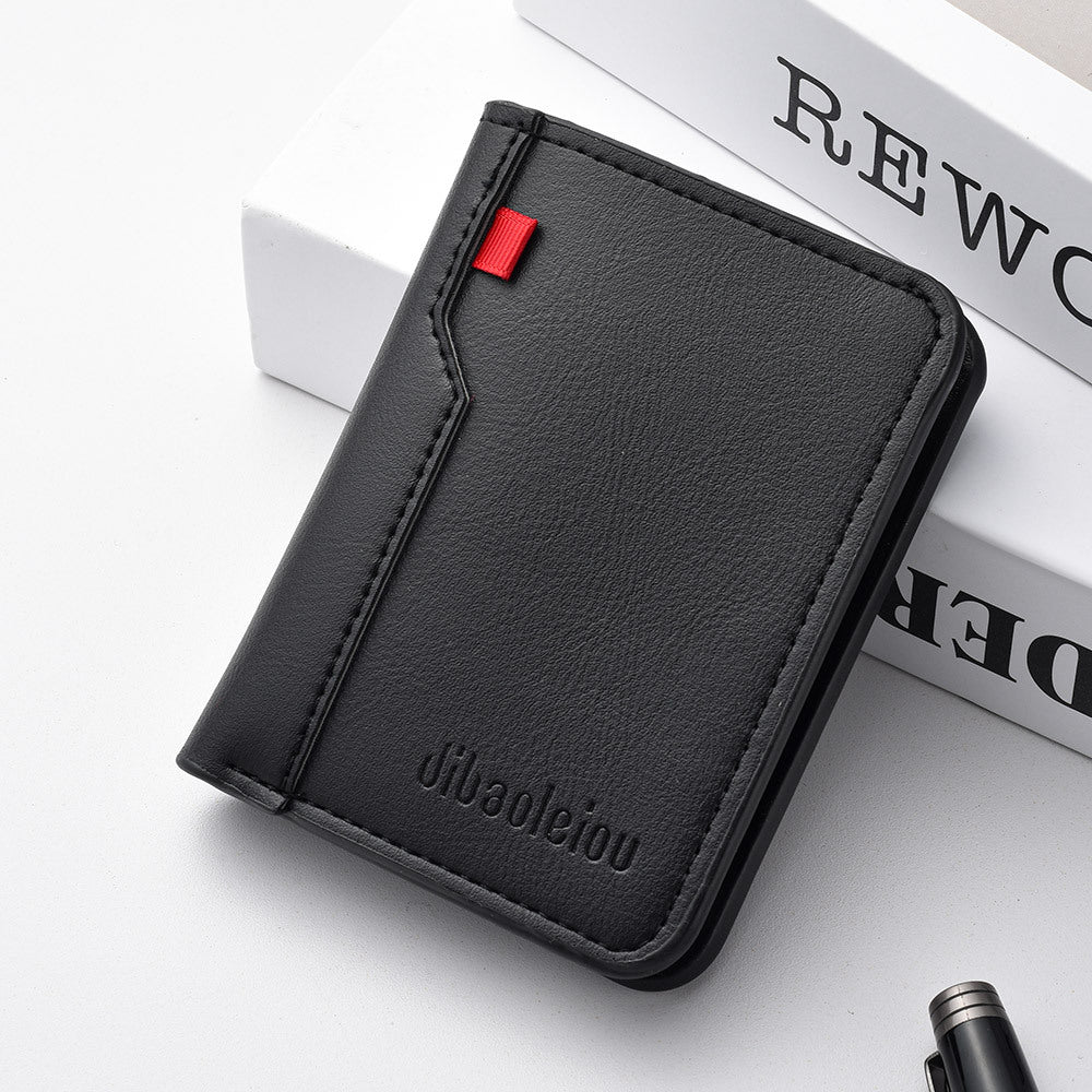 Portefeuille vertical pour hommes