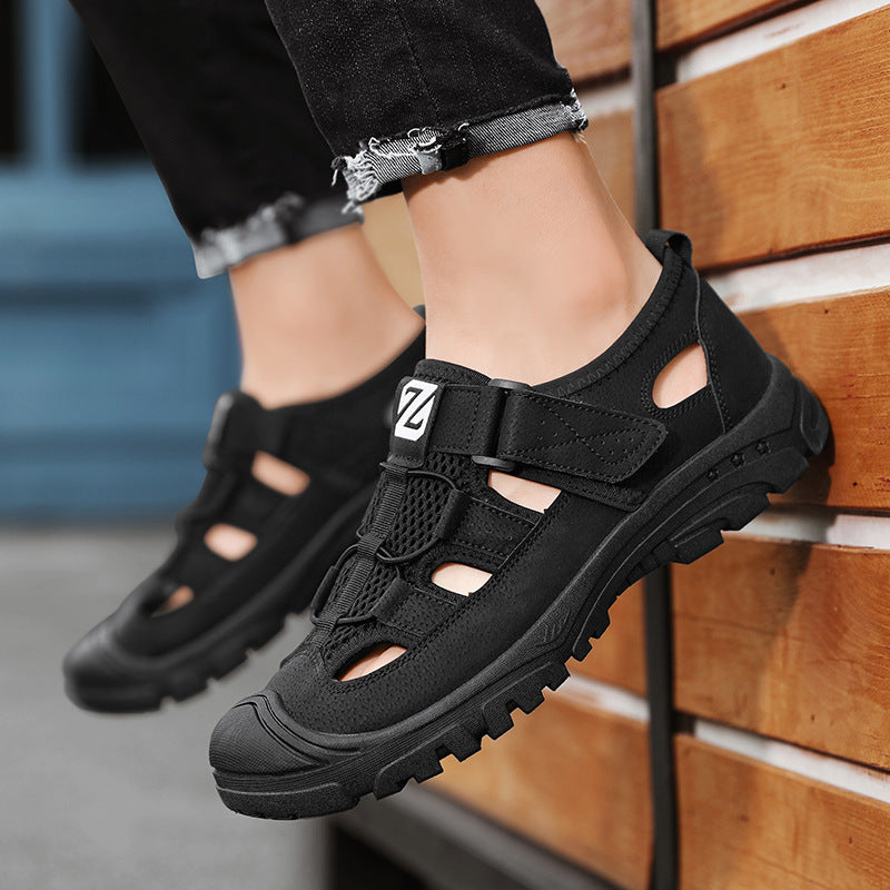 Chaussures anti-dérapantes à orteils creux Sandales polyvalentes
