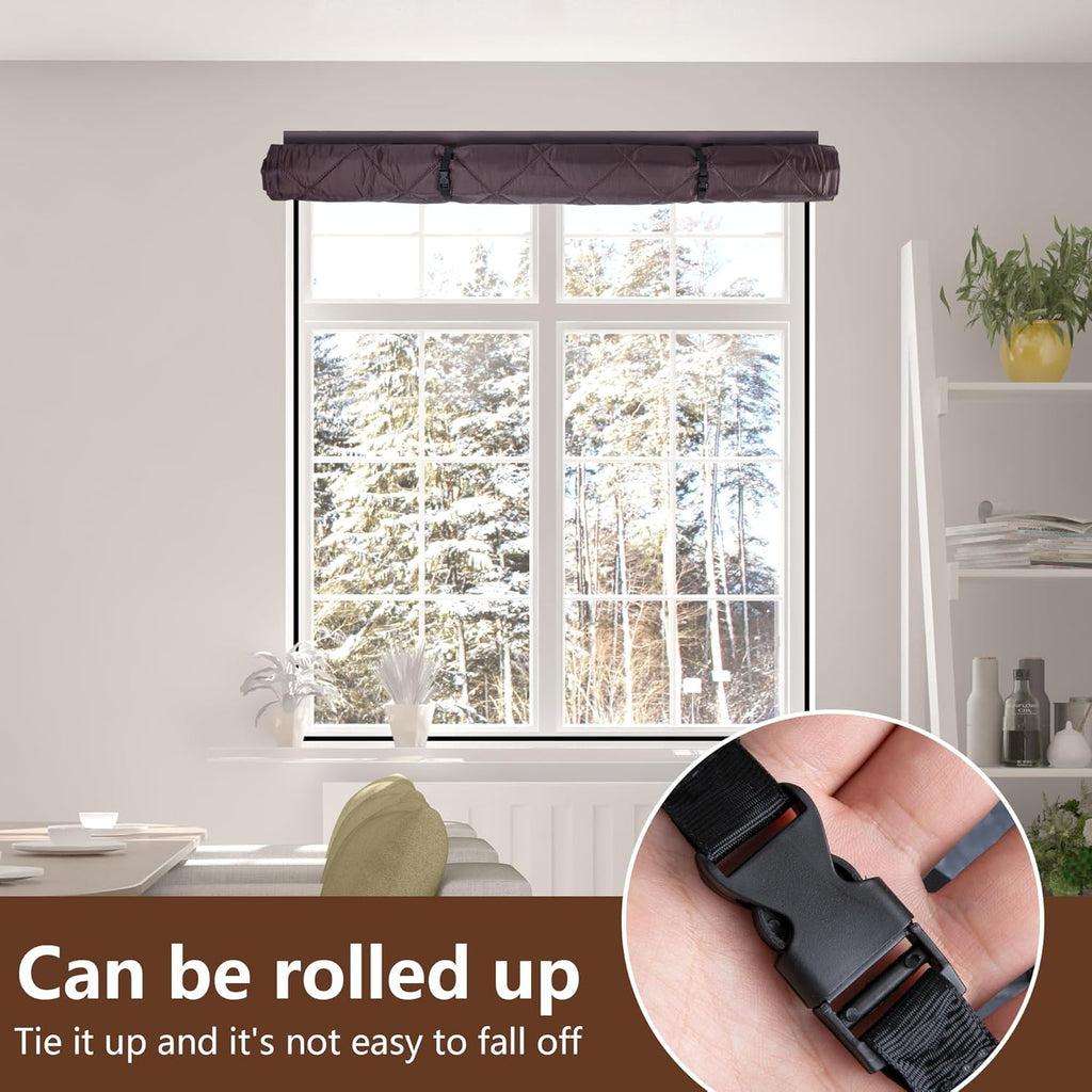 Magnetic Cotton Roll-Up Insulated Door Curtain
