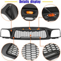 Grille avant convient pour Tacoma 2001 2002 2003 2004 Avec Amber LED Accent Lights Matte Black
