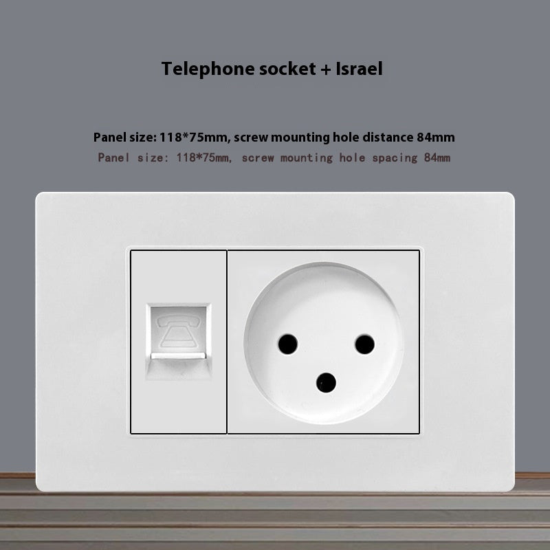118 Type blanc 16A panneau de chaussettes Israël