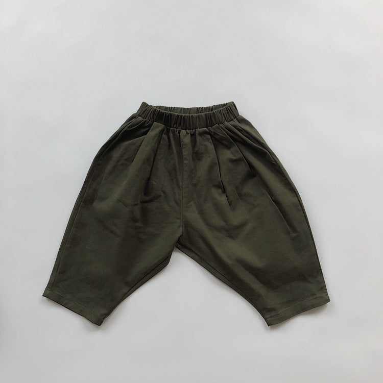 Pantalons Casual Couleur Solide Casual Style Littéraire Casual