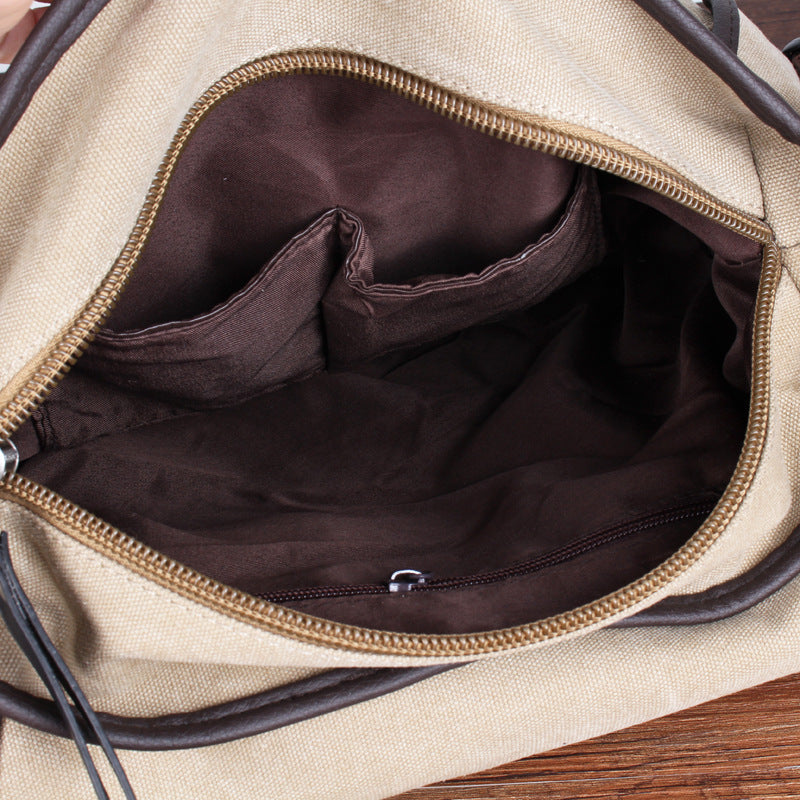 Toile Homme Postman Crossbody Sac à dos