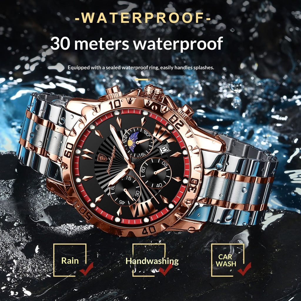 Men's Sporty Multifunction Waterproof Watch