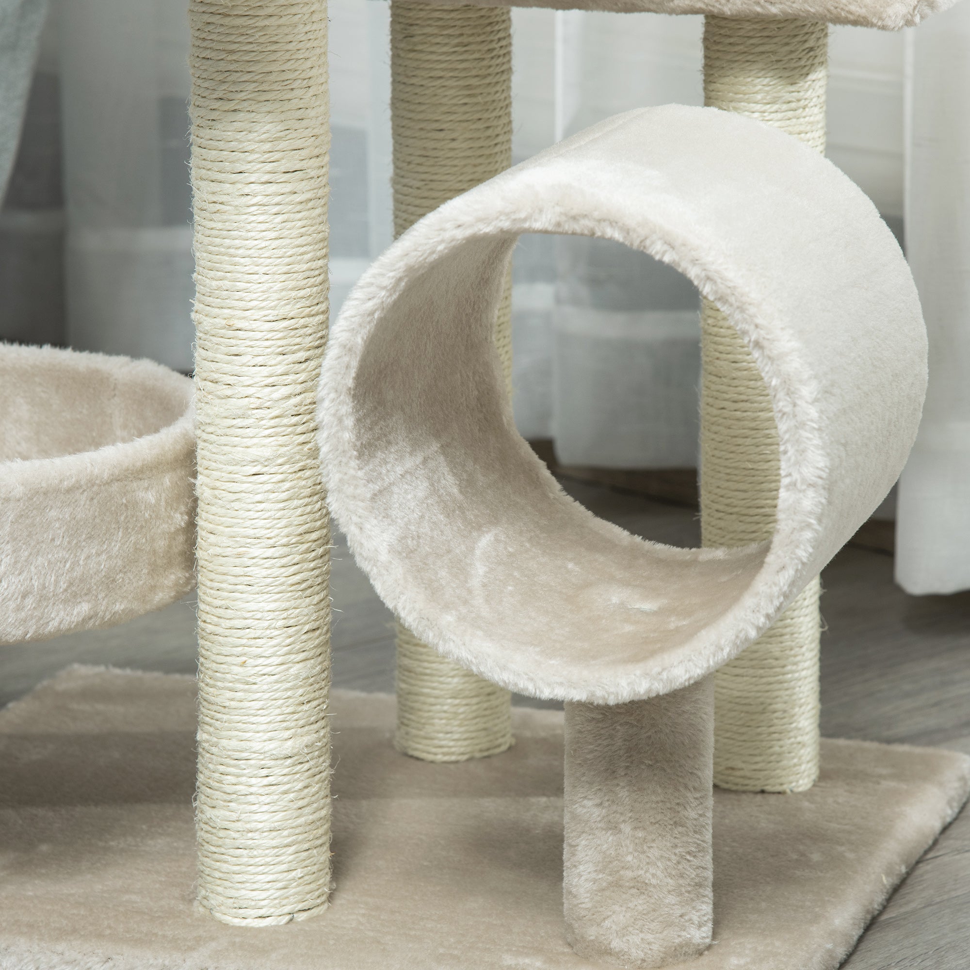 PawHut Arbre de chat pour les chats intérieurs Kitten Pet Scratching Post Perch Centre d'activité Scratcher