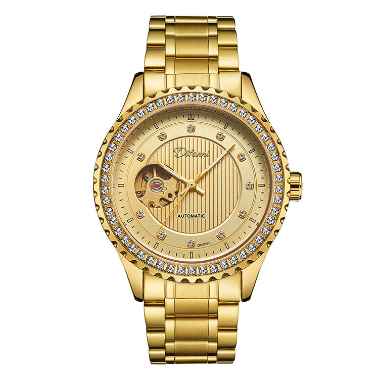 Double Hollow Montre mécanique Diamond hommes haut de gamme