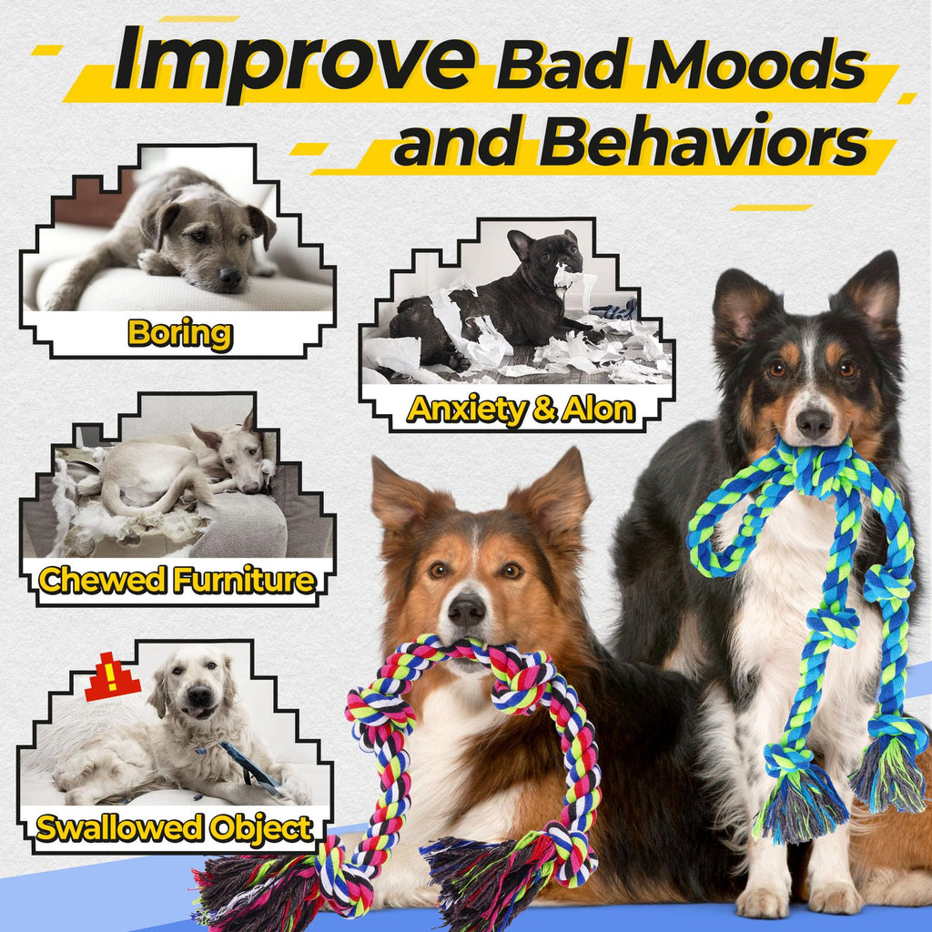 Jouets de corde de chien dur pour les brochettes agressives