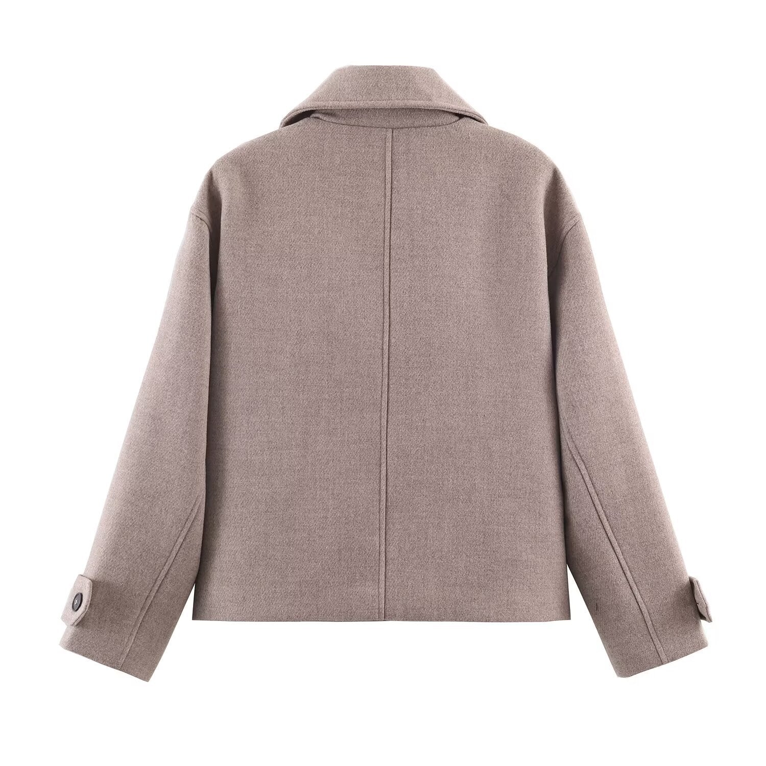 Veste en laine courte à deux seins mode