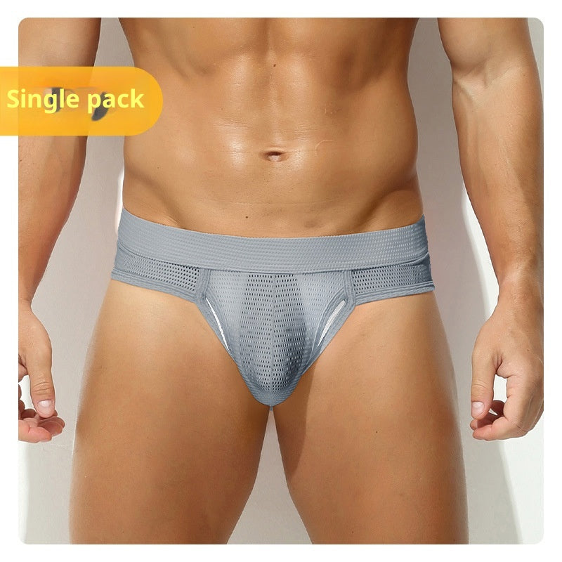 Sous-vêtements pour hommes Mesh Solid Color