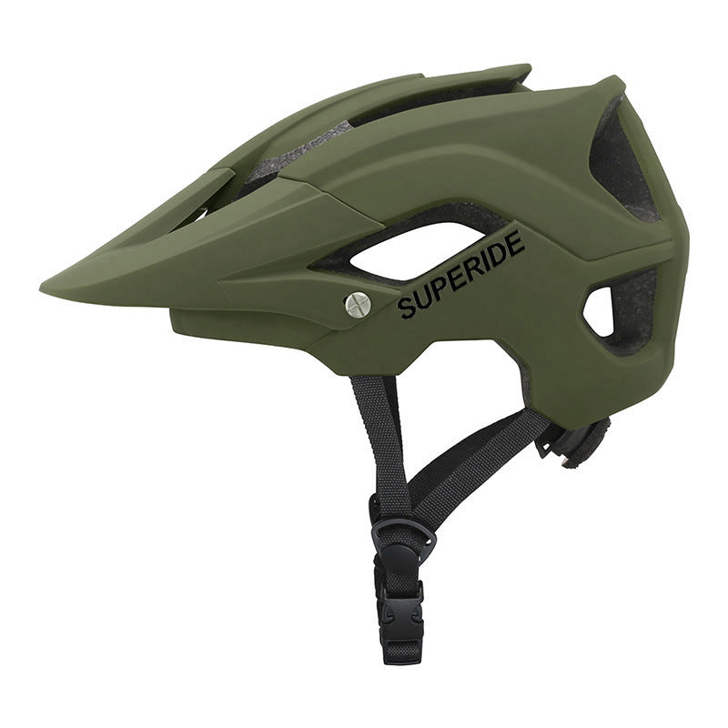 Ultra-light integrated mountain bike helmet