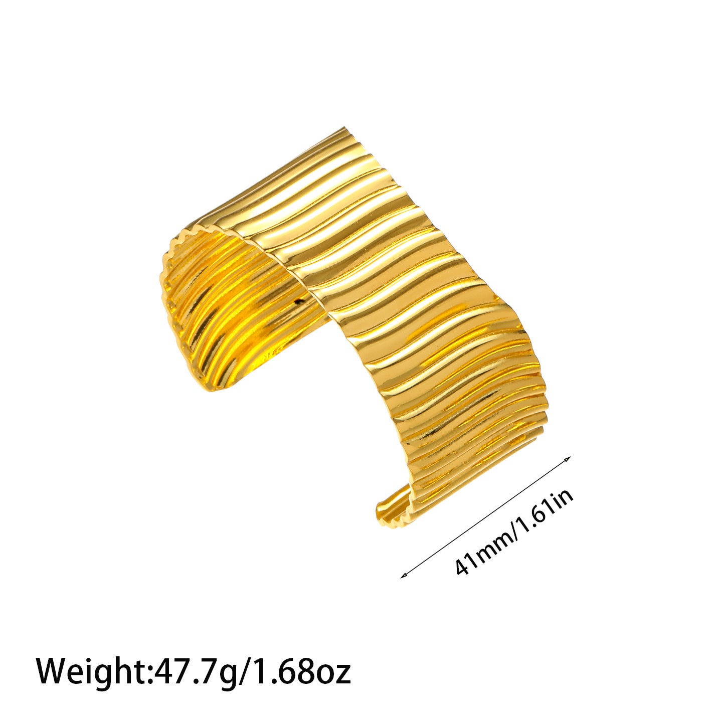 Bracelet en acier Titanium or de style Ins européen et américain