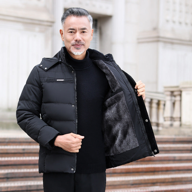 Manteau rembourré en polaire vieilli et moyen d'hiver