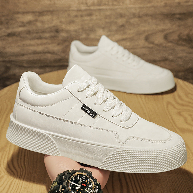 Casual Board Flat Shoes Hommes Respirant Sneakers en dentelle épaisse pour la marche