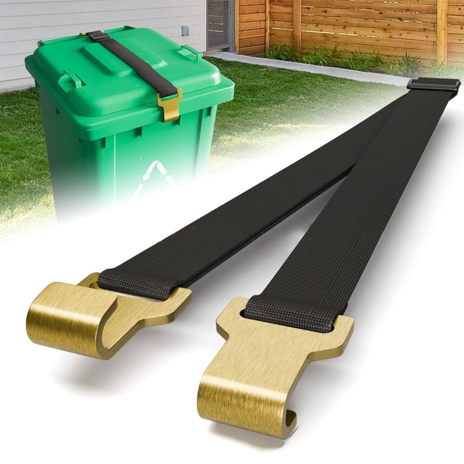 Ensemble de 2 pièces de serrures de poubelles à l'ours - griffes métalliques durables