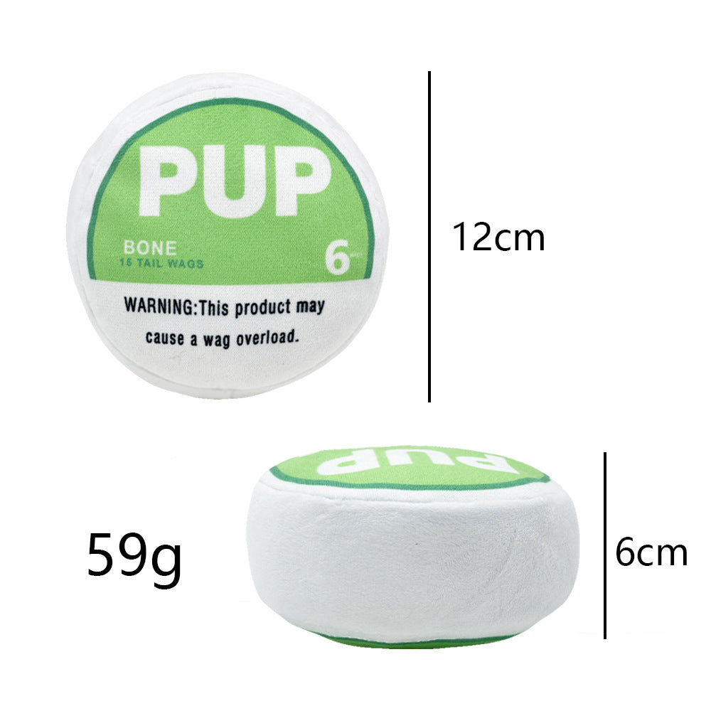 Chien Gnawing et Creaking Soulagent le jouet en peluche