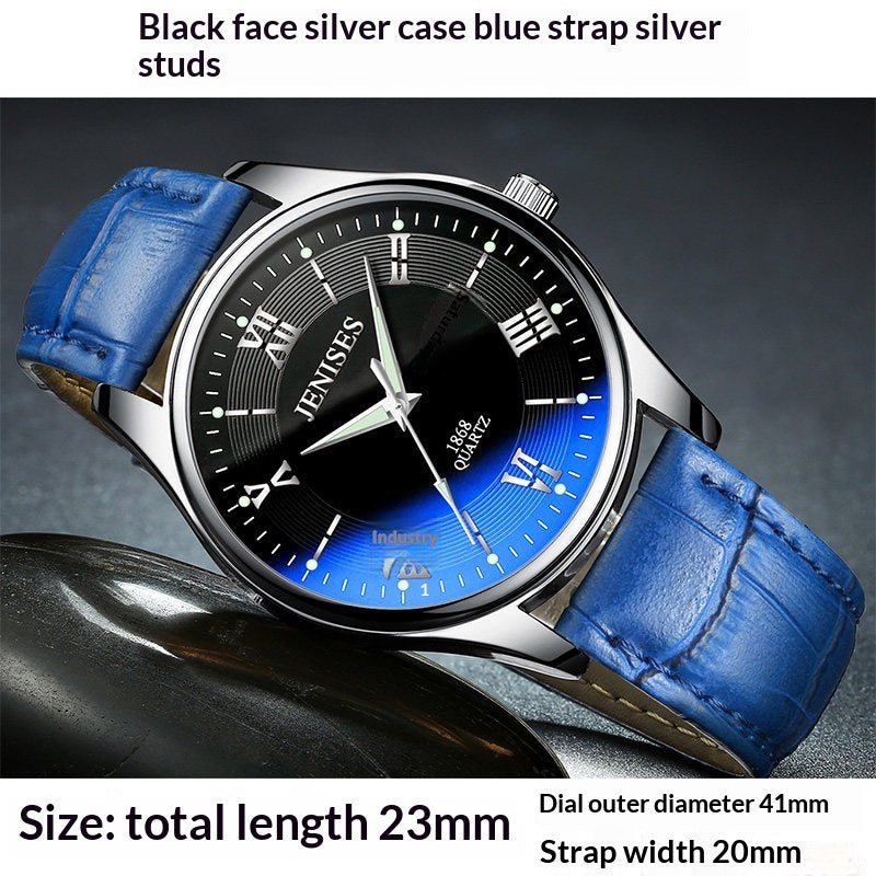 Montres pour hommes Montres étudiantes Montres sportives Quartz Ultra-mince Imperméable Trendy Luminous Displa